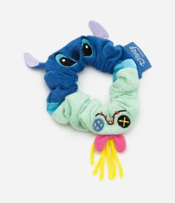 Scrunchie Infantil em Veludo com Bordado Stitch e Xepa - Tam U