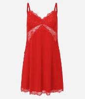 Camisola de Alça em Microfibra com Renda no Busto - 1