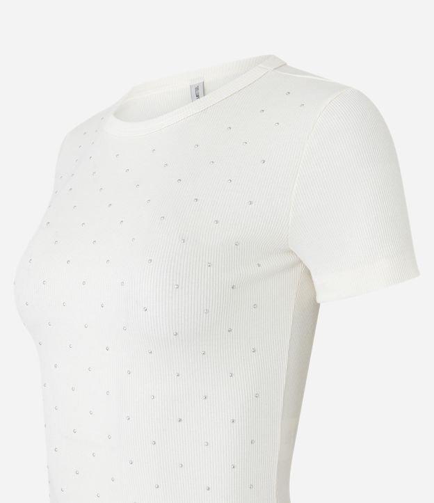 Blusa em Ribana com Brilhos Aplicados - 1