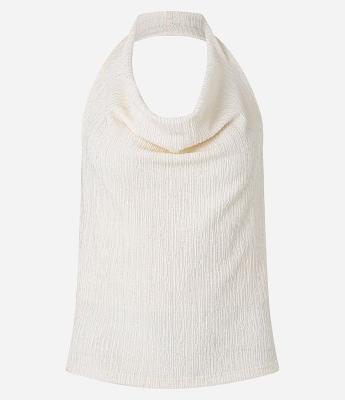 Blusa Frente Uníca Sem Mangas Texturizado