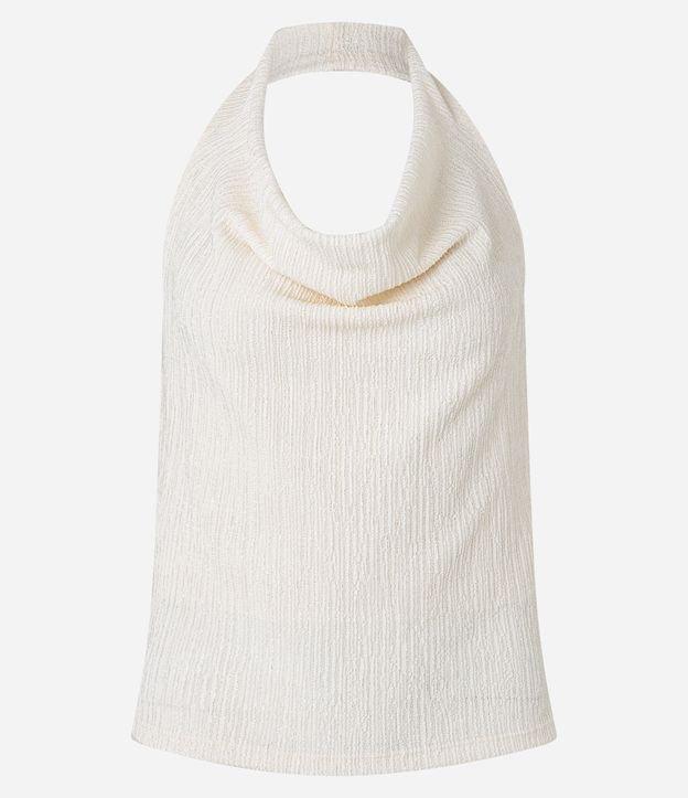 Blusa Frente Uníca Sem Mangas Texturizado - 1