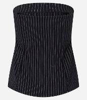 Colete Longo Tomara Que Caia em Bengaline Listrado - 1