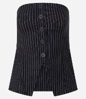 Colete Longo Tomara Que Caia em Bengaline Listrado - 2