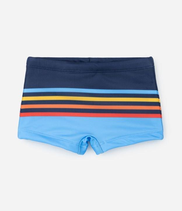 Sunga Boxer Infantil com Estampa de Listras - Tam 5 a 14 Anos - 1