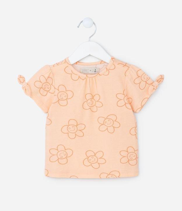 Blusa Infantil com Estampa de Margarida Feliz - Tam 1 a 5 Anos - 1