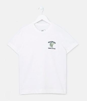 Camiseta Infantil com Bordado Palm Spring - Tam 5 a 14 Anos