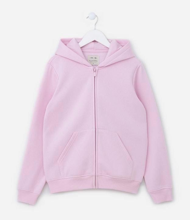 Jaqueta Infantil em Moletom Quentinho com Capuz - Tam 5 a 14 Anos - 1