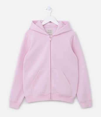 Jaqueta Infantil em Moletom Quentinho com Capuz - Tam 5 a 14 Anos