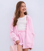 Jaqueta Infantil em Moletom Quentinho com Capuz - Tam 5 a 14 Anos - 2