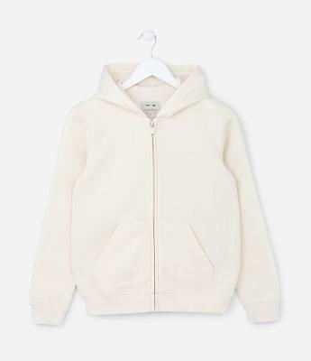 Jaqueta Infantil em Moletom Quentinho com Capuz - Tam 5 a 14 Anos