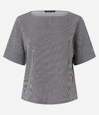 Blusa em Crepe Sem Cava com Estampa Geométrica