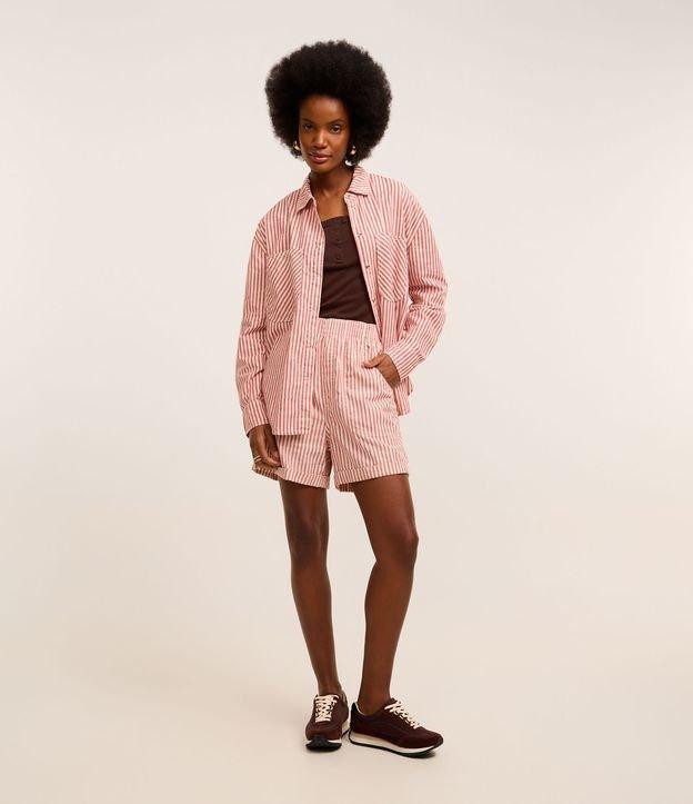 Bermuda Runner em Sarja com Listra e Cós Elástico - 2