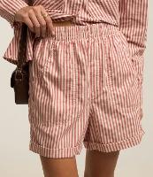 Bermuda Runner em Sarja com Listra e Cós Elástico - 1