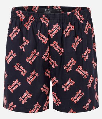 Cueca Samba Canção Curta em Tricoline com Estampa Charlie Brown Jr