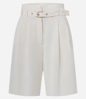 Bermuda Clochard Reto com Cintura Alta em Alfaiataria e Cinto - 1