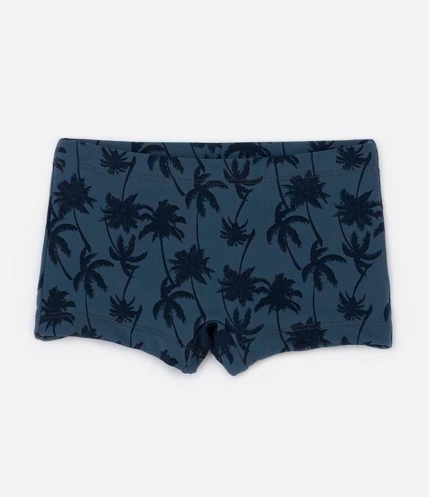 Sunga Boxer Infantil com Estampa Coqueiros - Tam 5 a 14 Anos - 1