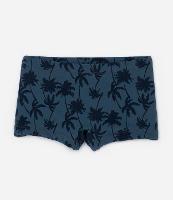 Sunga Boxer Infantil com Estampa Coqueiros - Tam 5 a 14 Anos - 1