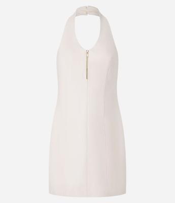 Vestido Frente Única em Alfaiataria com Zíper