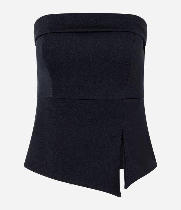 Blusa Tomara que Caia em Crepe com Fendinha - 1
