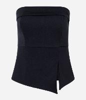 Blusa Tomara que Caia em Crepe com Fendinha - 1