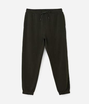 Calça Jogger em Moletom com Cós Elástico e Cordão