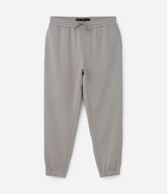 Calça Jogger em Moletom com Cós Elástico e Cordão