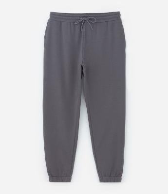 Calça Jogger em Moletom com Cós Elástico e Cordão