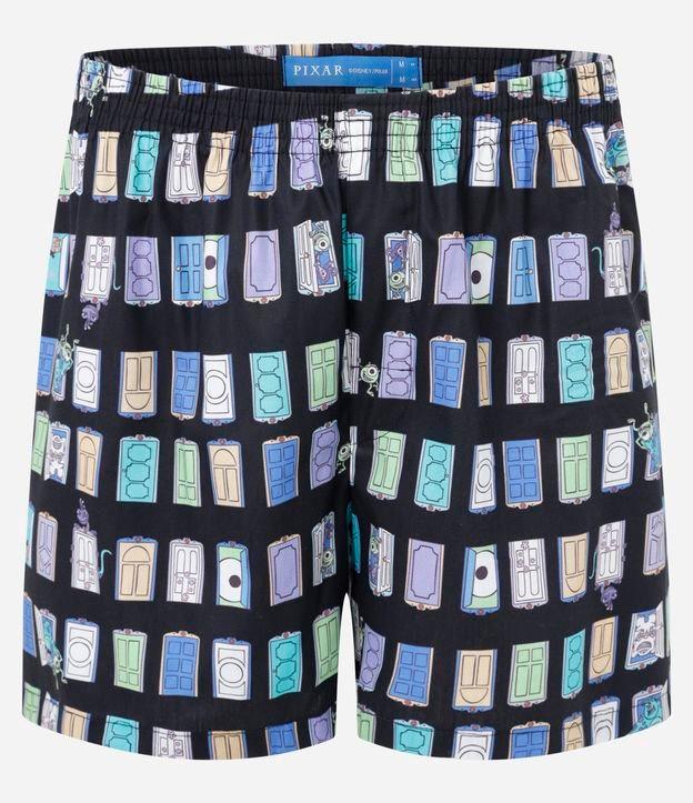 Cueca Samba Canção em Tricoline com Estampa das Portas dos Monstros SA - 1