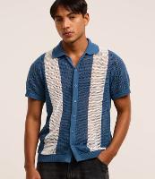 Camisa Comfort com Efeito em Tricô Listrada - 2