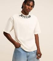 Camiseta Relaxed em Malhão com Estampa Bordada Atitude - 2