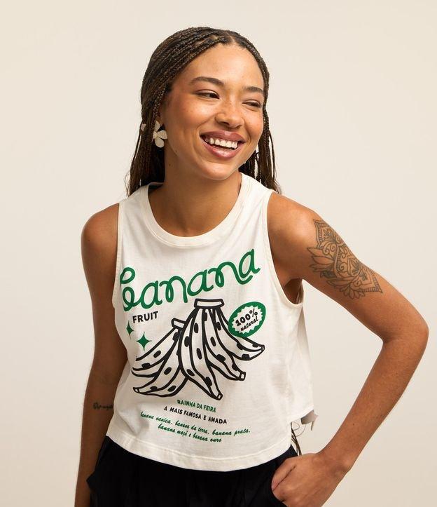 Blusa Regata Baby Look com Estampa Banana Rainha da Feira - 1