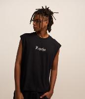 Regata Boxy em Malhão com Estampa Psycho - 2