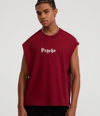 Regata Boxy em Malhão com Estampa Psycho