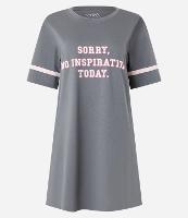 Camisola em Algodão com Estampa Lettering Sorry No Inspiration Today - 1