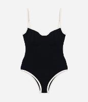 Maiô Meia Taça em Microfibra com Viés Contrastante - 2