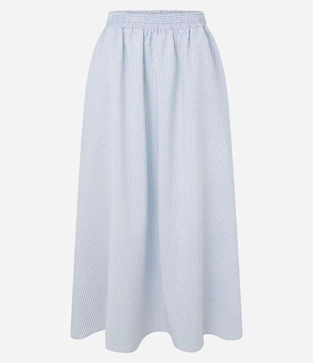 Saia Longa com Estampa Listrada e Strass Aplicados - 2