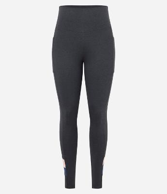 Calça Legging Esportiva em Microfibra com Contraste