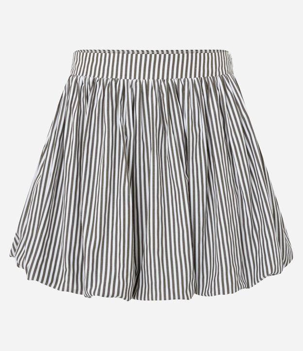 Saia Balonê em Tricoline Listrada - 1