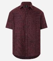 Camisa Relaxed com Textura Jacquard e Estampa Étnica Asteca - 2