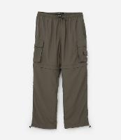 Calça Paper Touch Vira Bermuda com Puxador na Barra - 1