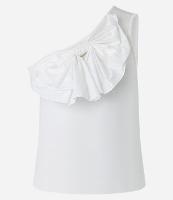 Blusa Ombro Só em Ribana com Laço no Decote - 1