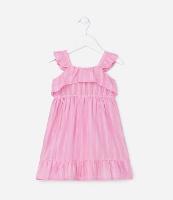 Vestido Infantil com Babadinho e Fio Metalizado - Tam 1 a 5 Anos - 1