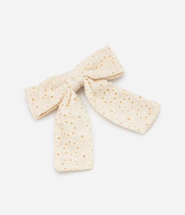 Presilha de Cabelo Laço em Broderie - Tam Único - 1