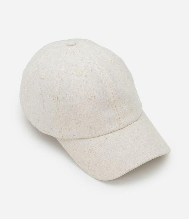 Boné Aba Curva em Linho e Viscose - 1