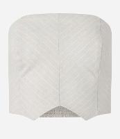 Blusa Cropped Tomara que Caia em Viscolinho com Listras - 1