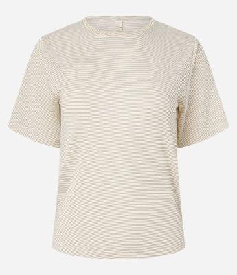 Blusa Listrada com Fios Metalizados