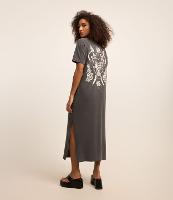 Vestido Midi em Algodão com Fenda Lateral - 2