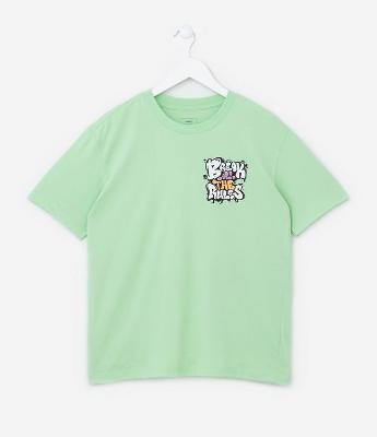 Camiseta Infantil com Estampa Break all the Rules - Tam 5 a 14 Anos