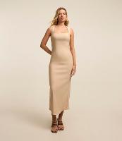 Vestido Midi em Bengaline com Fenda nas Costas - 1