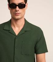 Camisa em Piquet com Textura e Bolso Frontal - 2